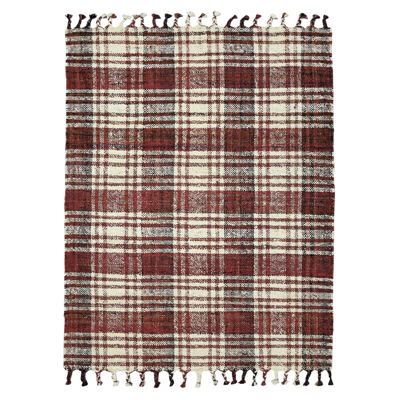 Chilhowee Wool Plaid Indoor Rug, Rectangle 5' x 7'6"