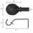 Debuono Adjustable Overall Width x 0.75" Diameter Single Curtain Rod-2104440512