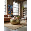 Table basse en laiton martelé antique-1129670559