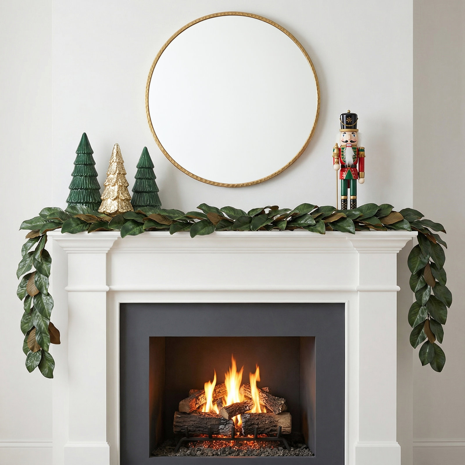 Hypes 72'' in. Faux Magnolia Garland