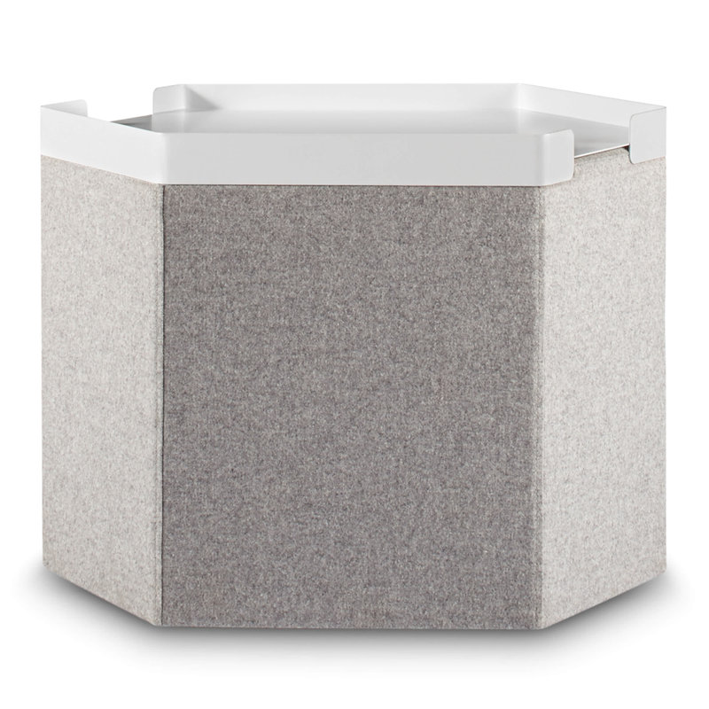 Hecks Powder Coated Steel Tray, White