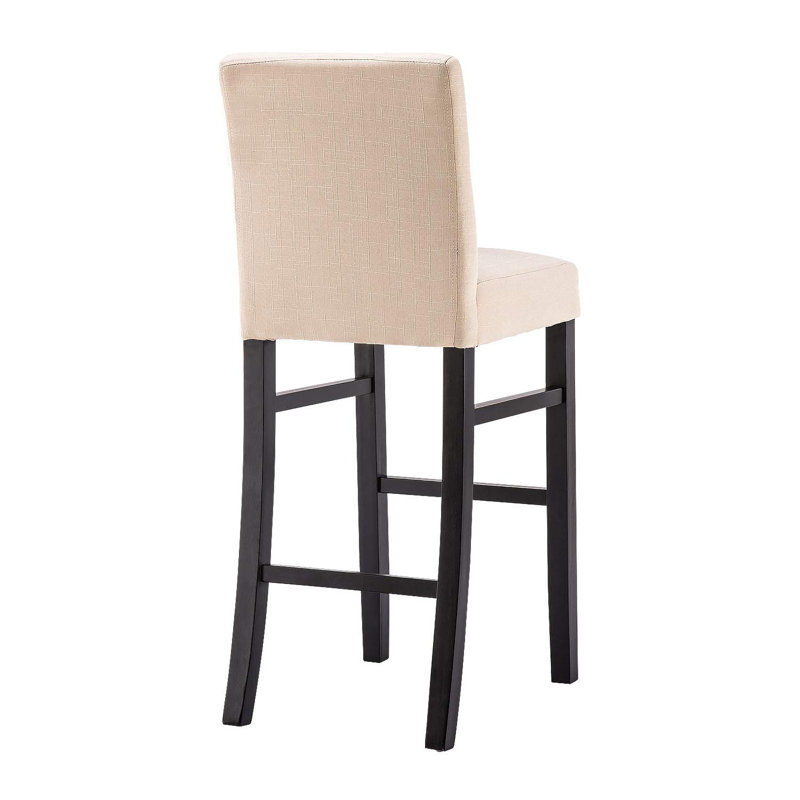 Kahori Upholstered Counter Stool, Bar Stool (30" Seat Height), Gray, 4