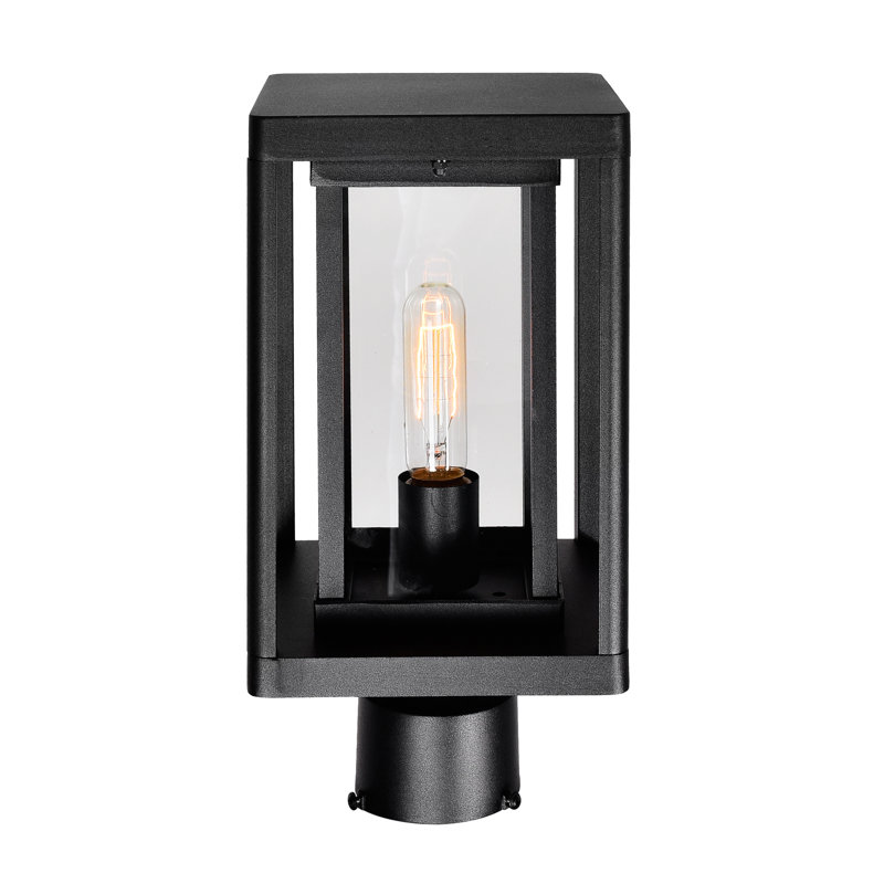 Tête de lanterne d'extérieur 1 lumière pour porche, patio et allée Ahan
