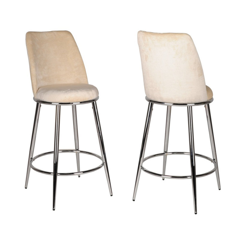 Tabouret de comptoir 25 po Krete, Beige