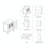 Blossom 36-Inch Solid Wood Bathroom Vanity with Ceramic Sink & Side Cabinet | Freestanding Single Sink Vanity Cabinet | Soft-Close Drawers & Tempered Glass Doors-49240123