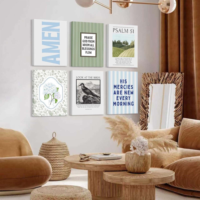 6 Piece Wrapped Canvas Print
