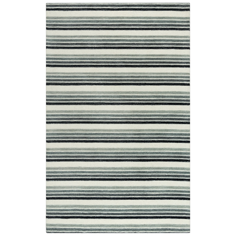 Wool Striped Indoor Rug, Rectangle 8'9" x 11'9"
