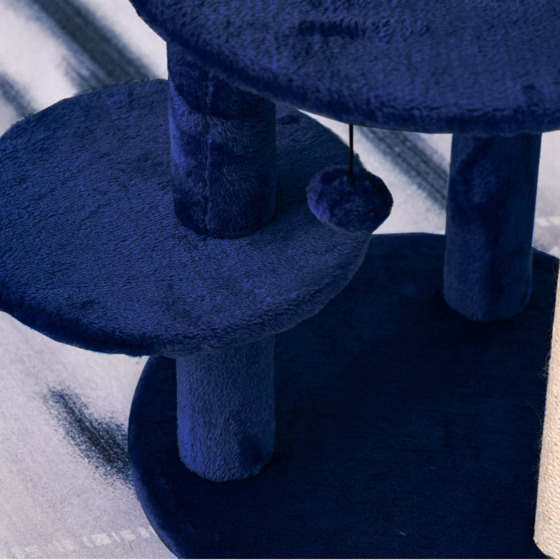 104cm H Cat Tree, Blue