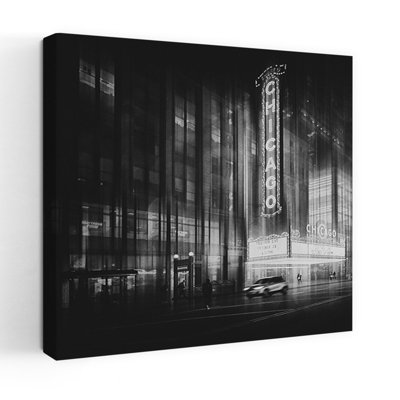 «Chicago Theatre Contemporary Architecture», art mural