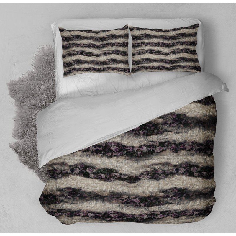 Polyester Twill Abstract Duvet Cover, Twin Duvet Cover + 1 Standard Pillowcase