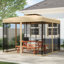 Double Roof 10 Ft. W x 10 Ft. D Steel Patio Gazebo