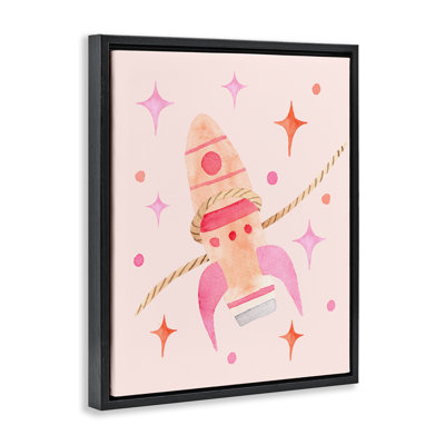 Lasso Rocket Ship Floating Frame, design by Nina Jacobs