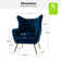 Avianna 29.25" Wide Tufted Polyester Wingback Chair