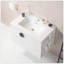 Ensemble de meuble-lavabo de charme 30 po avec lavabo, ensemble de meuble-lavabo à deux portes avec tablette de rangement ouverte à droite, bois massif, sans les robinets-1424977299