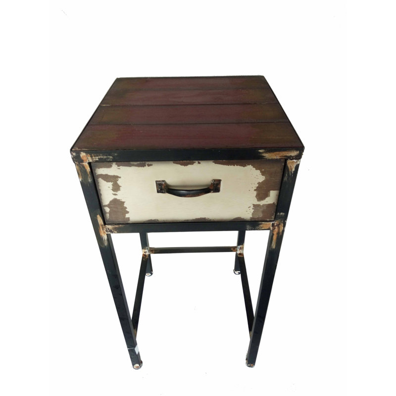 Dugazon 17.25'' W Metal Nightstand