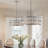 18" Chrome Modern Crystal Drum Chandelier