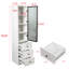 Armoire de rangement de 71 po de hauteur, armoire de rangement pour salle de bain, armoire de rangement multifonctionnelle élégante pour le rangement dans la cuisine, le bureau et le salon