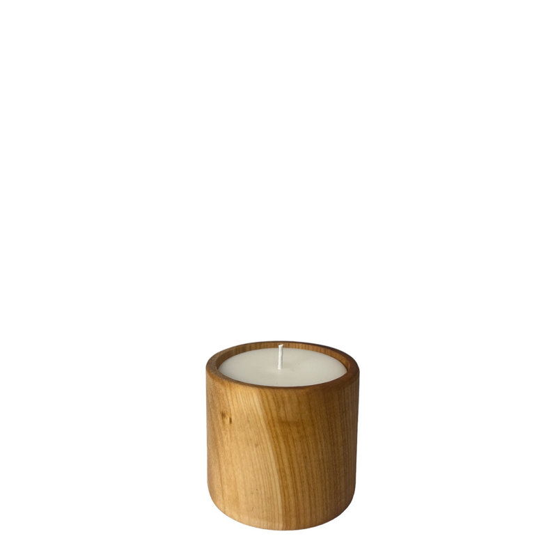 Wood Tabletop Candlestick