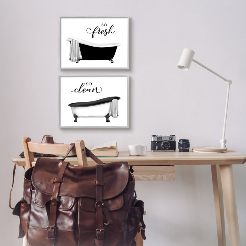 Impression sur bois «Giclee So Fresh & Clean» par Conrad Knutsen, L 14 po x H 11 po x P 1,5 po, Estampe numérique Farmhouse