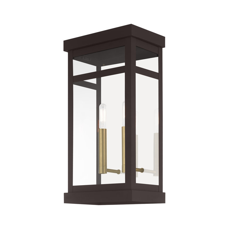 Lanterne murale d'extérieur à 2 ampoules Swann, Bronze, H 18 po x l 9,25 po x P 6,38 po