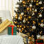Grand sapin de Noël artificiel avec branches réalistes, lumières à DEL blanc chaud et extrémités-2102733147