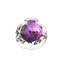 Nancy European Art Glass Vase Violet