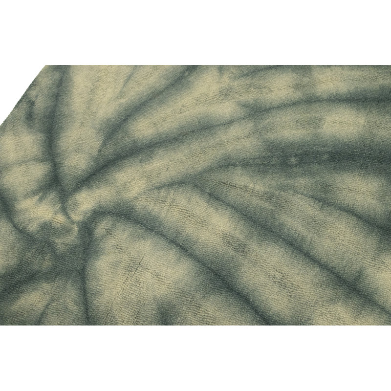 Tapis moderne touffeté à la main sarcelle 5X8