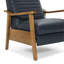 Fauteuil inclinable à accoudoirs en bois-15549674