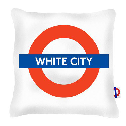 Whitecity Tube Station London Transport Cushion