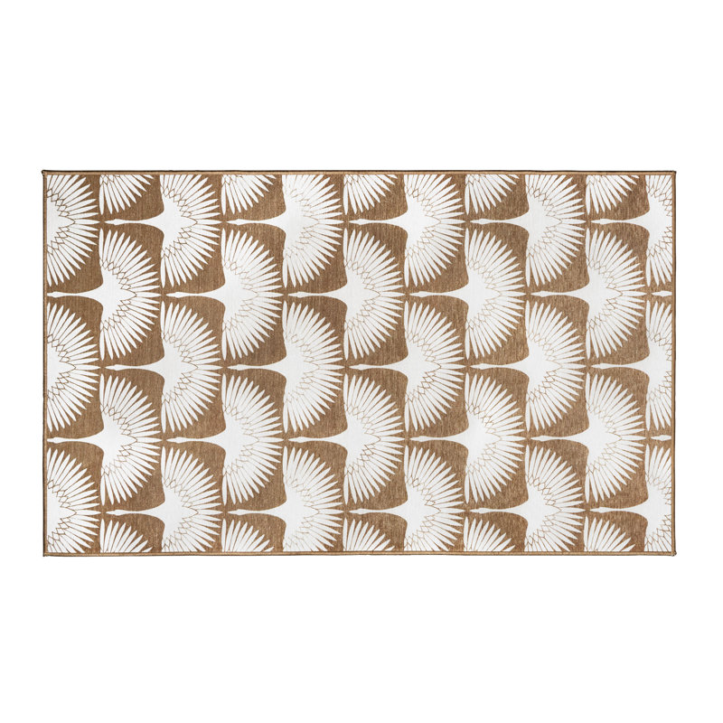 Tapis lavable Flock Camel - 3 pi x 5 pi