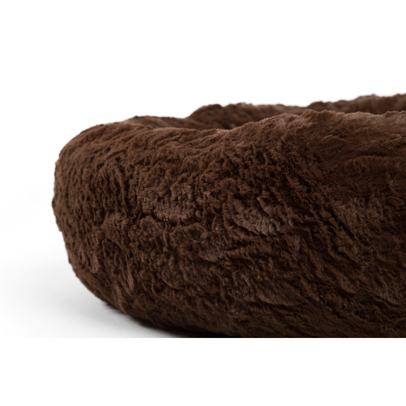 Traversin Donut Cuddler, 23" L x 23" P x 7" H, Chocolat noir