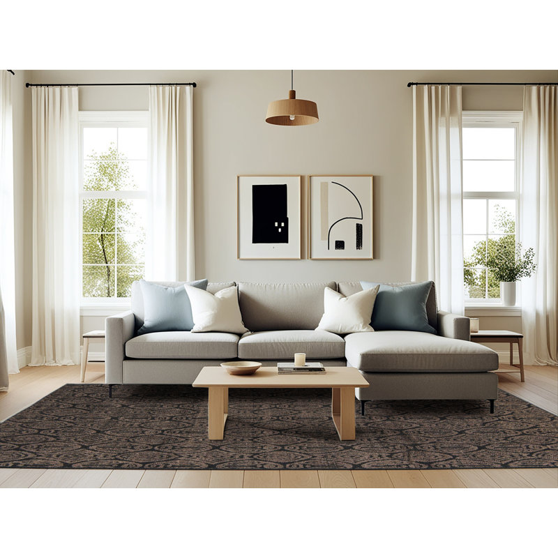 Tapis abstrait moderne 5110, Rectangle 6 pi x 9 pi