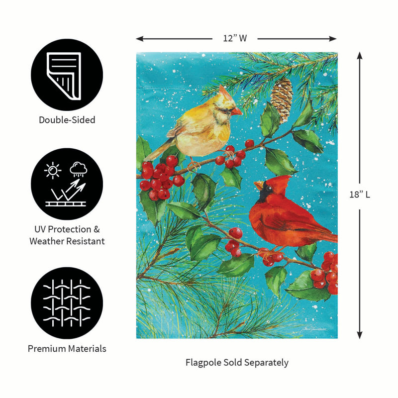 Drapeau de jardin cardinal