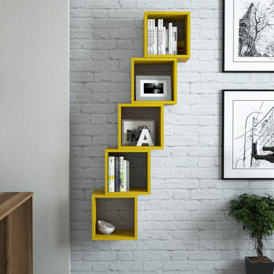 Tioga 5 -Piece Square Cube Shelf