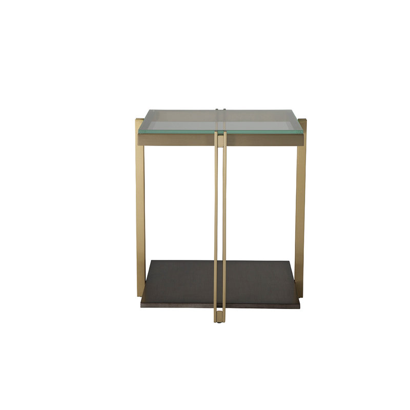 Apex End Table - Gold, Gold
