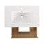 Meuble-lavabo mural 30 po avec lavabo en céramique, 2 tiroirs à fermeture en douceur, meuble-lavabo
