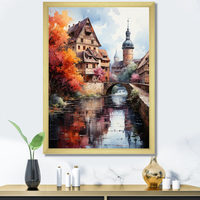 Allemagne, Allemagne, vieille ville II - reproduction sur toile