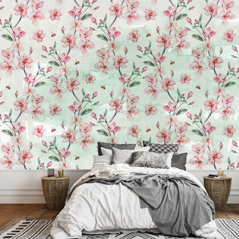 Panneau floral, L 100 po x l 144 po