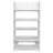 5-Tier Carved PVC Board Shoe Rack White Wood-Plastic Composite