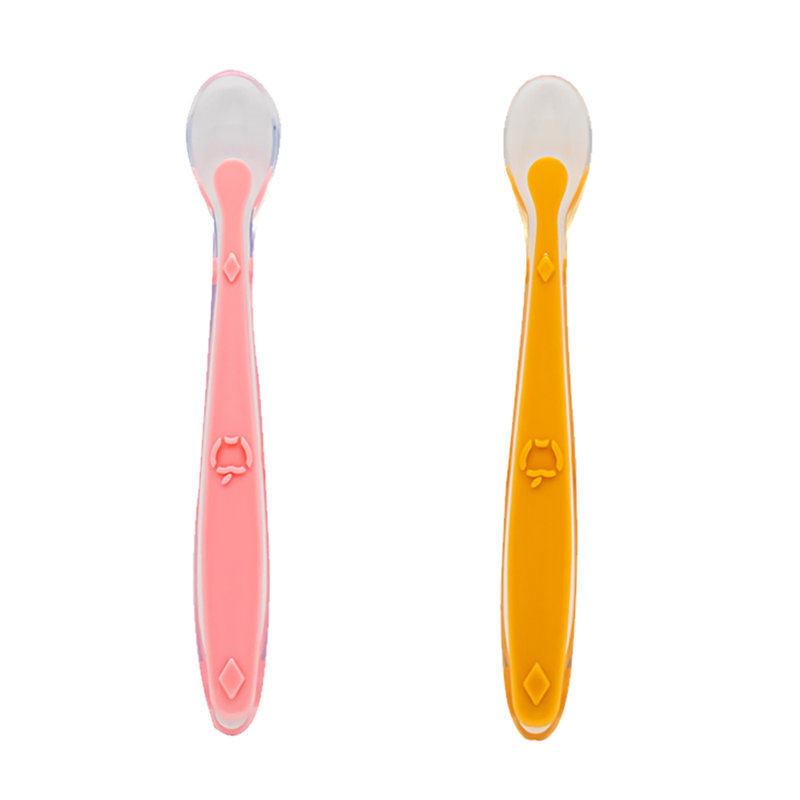 Berel Baby Flatware, Pink/Orange