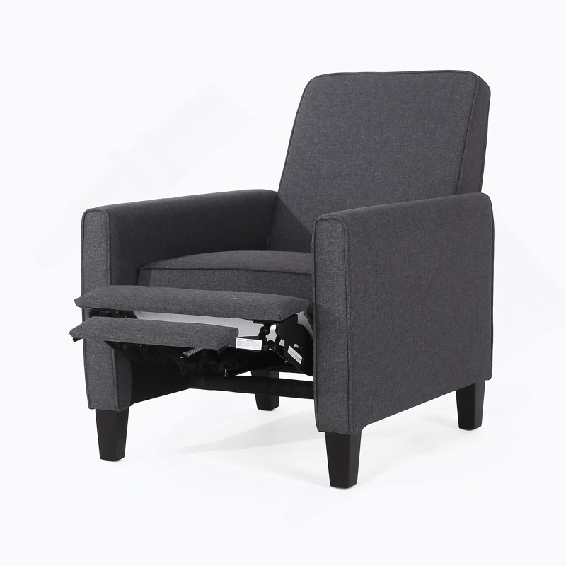 Smoke Fabric Push Back Chair For Elegant Home Décor, Fabric - Smoke