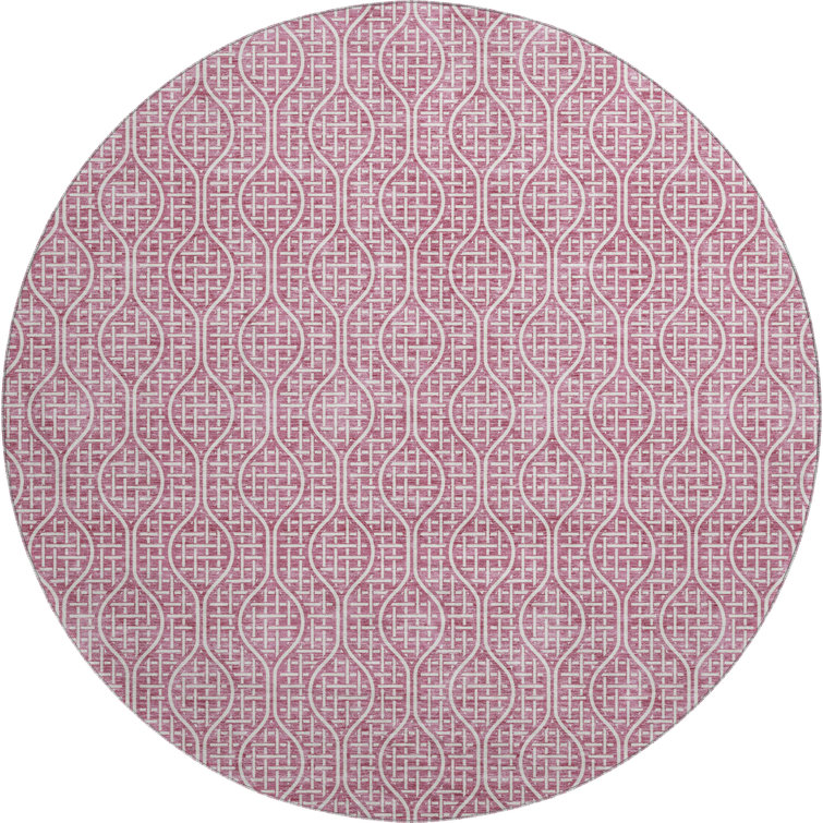 Premium Machine Washable Prisco Blush Rug
