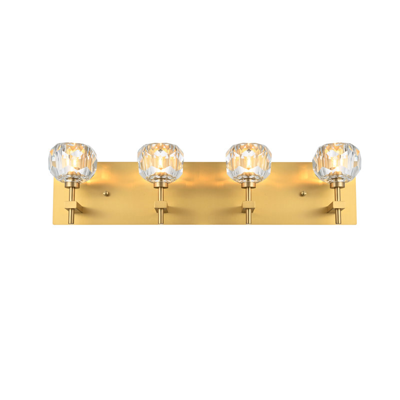 Armed Sconce, 4, 6" H x 25" W x 6" D, Gold