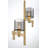 Decato 2 Light Pendant in Brushed Gold