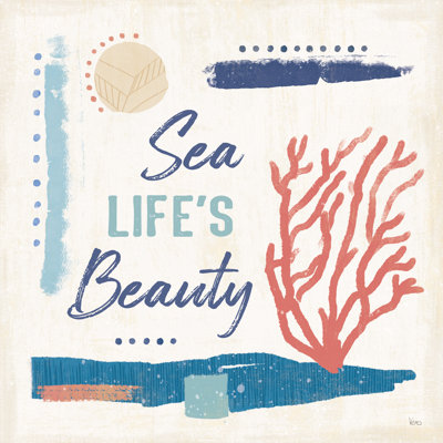 Coastal View VII 1 Piece Wrapped Canvas Wall Art