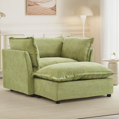 Canapé moderne avec repose-pieds et repose-pieds