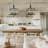 Leitersburg 4 - Light Iron Dimmable Chandelier