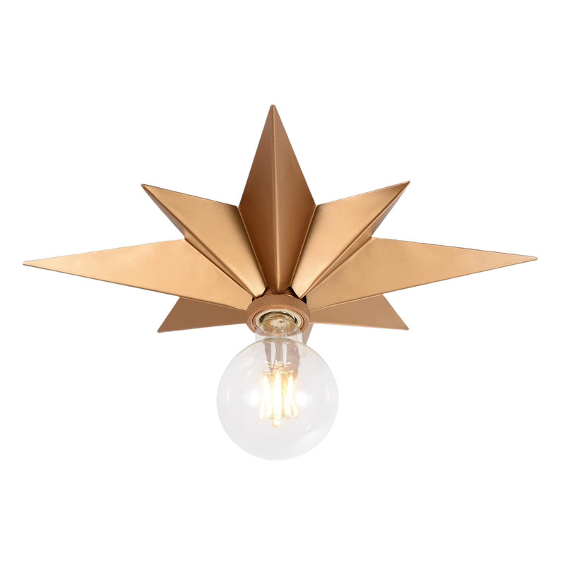 Semi Flush Mount, Gold