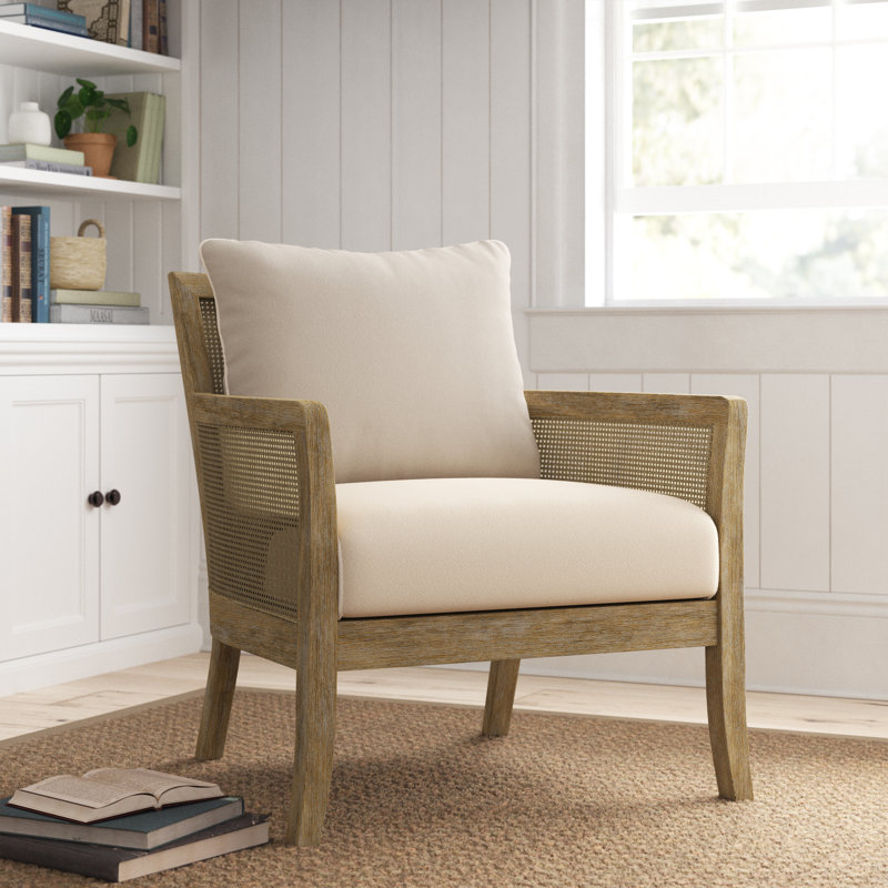 Farlane Upholstered Armchair, Off-White
