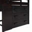 Lit mezzanine simple avec armoire et tablette-129228690